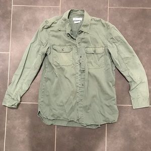 Madewell Army Green Work Shirt